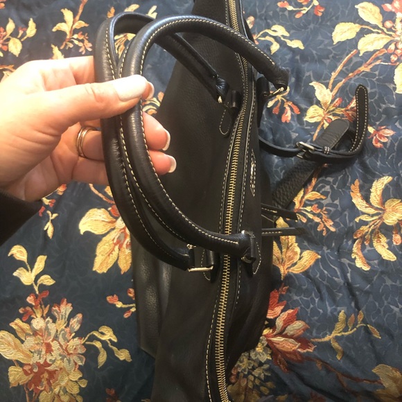 Dooney & Bourke large black leather satchel bag - Picture 7 of 7